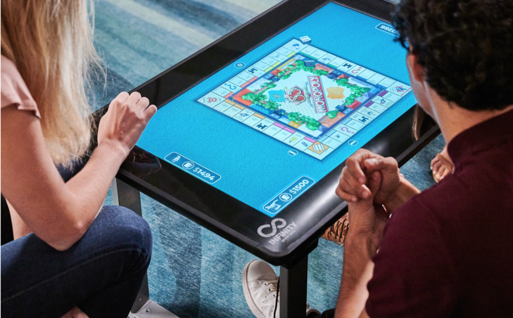 Touchscreen table packs dozens of digital board games and puzzles ...